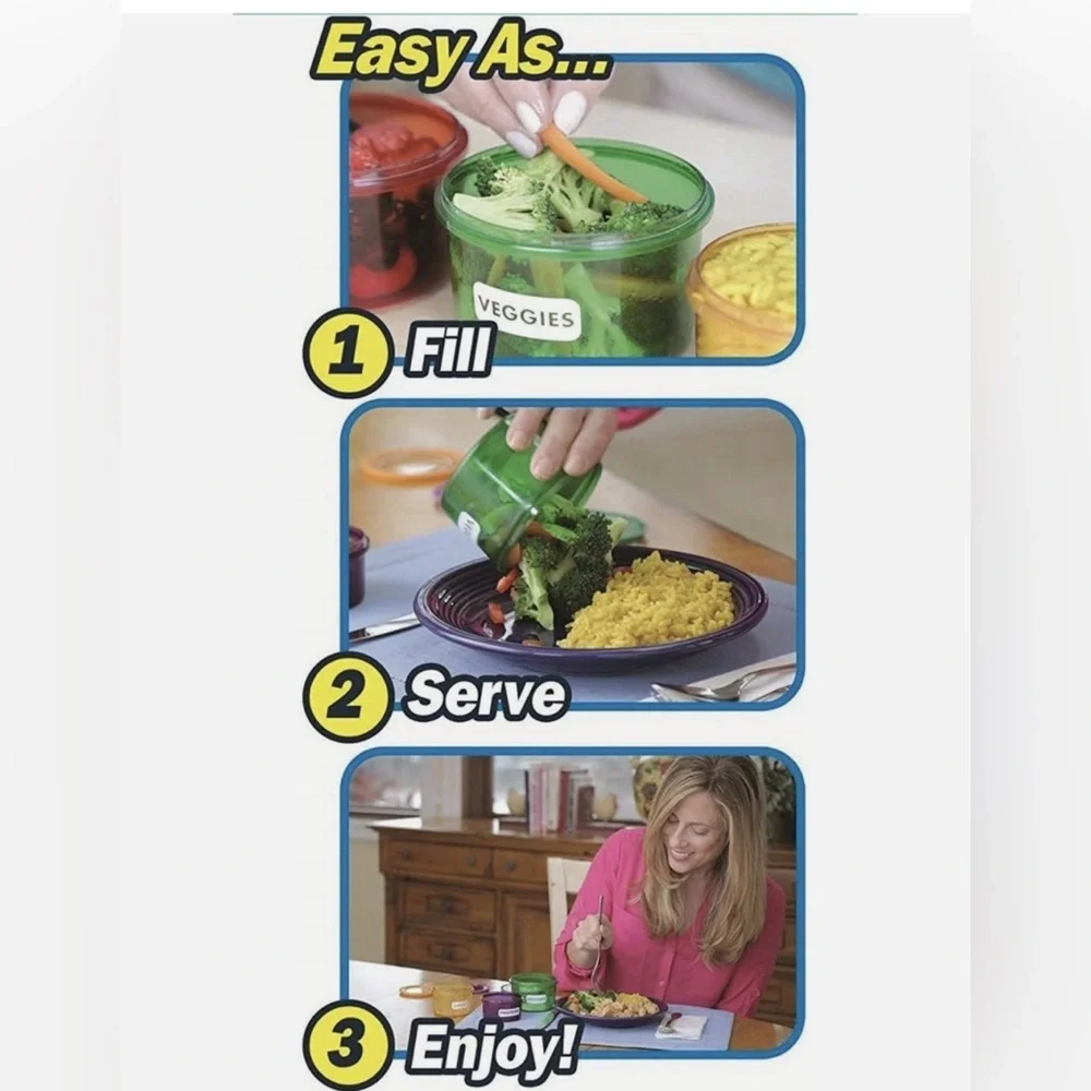 Get Fit: Meal Prep Containers: 14 Piece Set